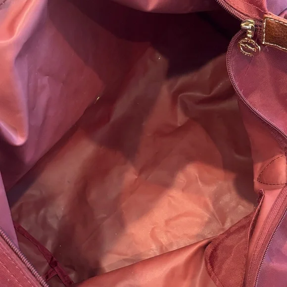 Longchamp le Pliage Burgundy Tote Bag Large - Picture 12 of 13
